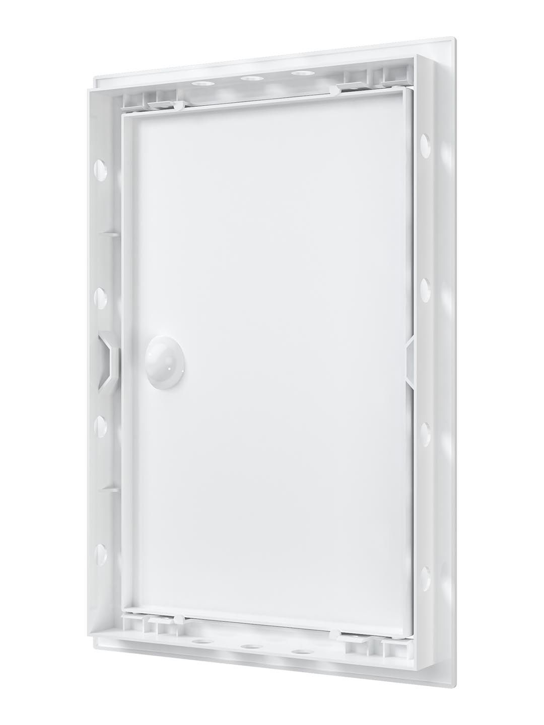 Люк-дверца ревизионная 196х296 с фланцем  ручка 218х318 пластик Л2030Р