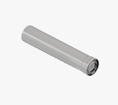 Труба конденсационная Ø60/100 длина 0,5 м  м/п PP-FE ROMMER (RCA-8610-000500)