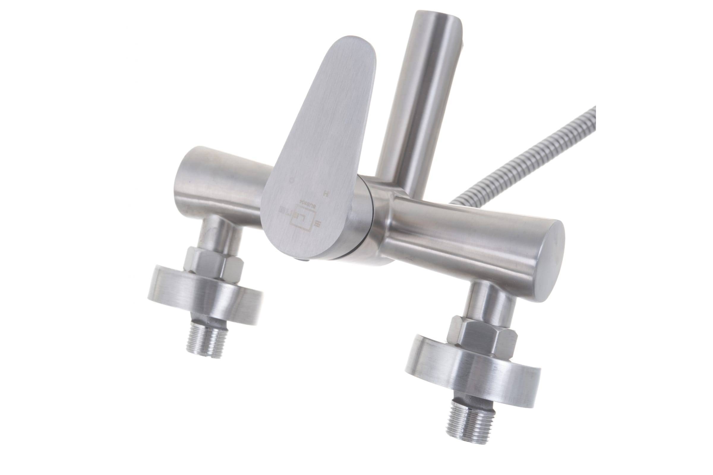 Смеситель для ванны с душем G-lauf SOLONЕ JAT3-A094  (D35 кор.излив) нерж