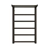 Полотенцесушитель эл. JAZZ quadro 80*50 черный матовый с полкой STOUT (SHQ-J2QQ-F08050)