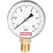 Манометр радиальный. Корпус Dn 80 мм 1/2 , 0...10 бар, кл.2.5 ROMMER (RIM-0010-801015)