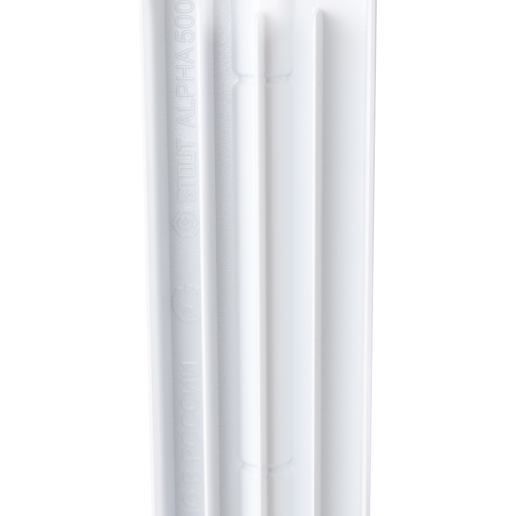 Радиатор алюминиевый STOUT ALPHA 500 10 секций SRA-2310-050010 бок. подключение