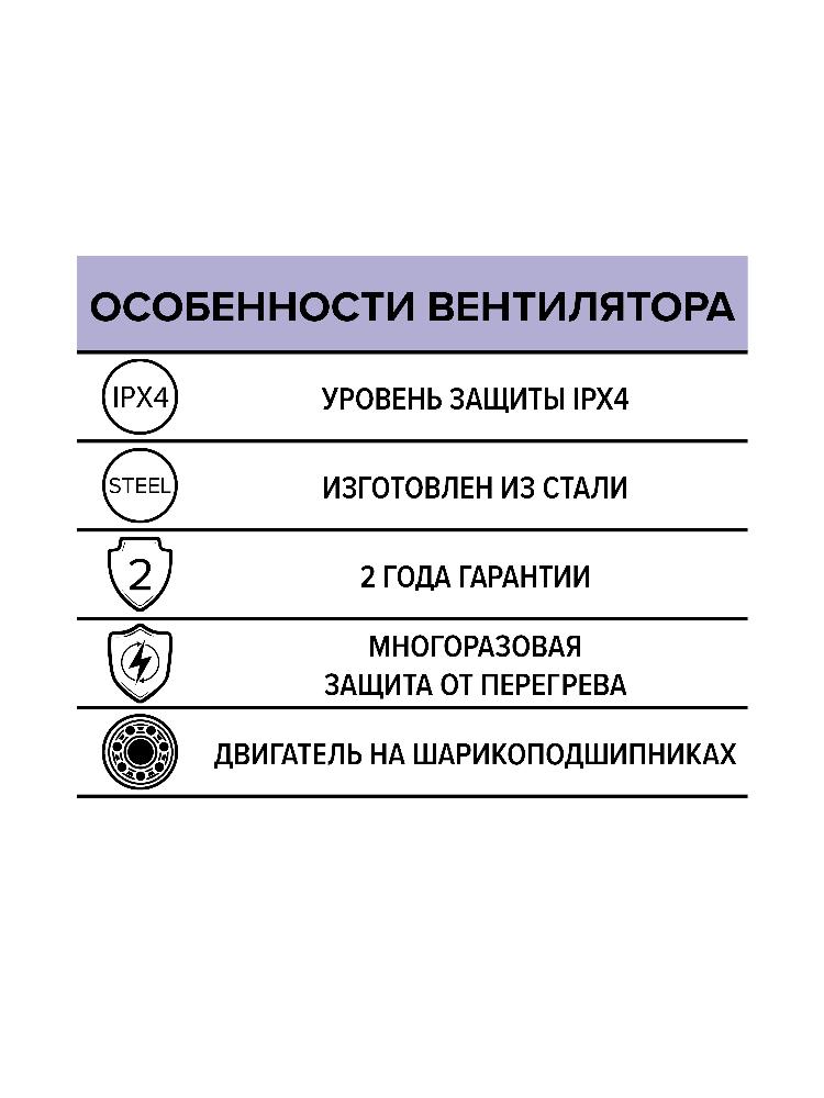 Вентилятор накладной D200 2 полюс ERA PRO STORM 200