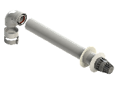 Комплект А  коакс. дым. Ø60/100  1 м для TFS  FONDITAL (6KITCON00A)