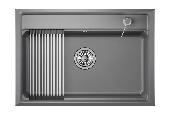 Мойка Kitchen Space (ролл-мат,дозатор, мет. сифон) KS-7301, GRANULA