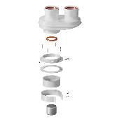 Адаптер моноб. универсальный 80/80 (Сварной)(кроме Immergas и Navien Deluxe)ROMMER (RCA-8080-250012)