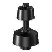 Оголовок с ветрозащитой D80/125 ЧЕРНЫЙ KRATS