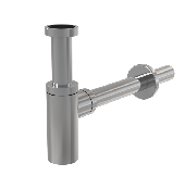 Сифон для умывальника 1 1/4 цельнометаллический круглый (А400)