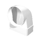 Переходник СККП D100 90° 55х110 пластик ERA