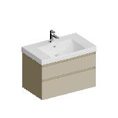 CUBO 80 тумба подвесная с ящиками, лимо матовая БЕЗ РАКОВИНЫ (к CUBO 80), KERAMA MARAZZI