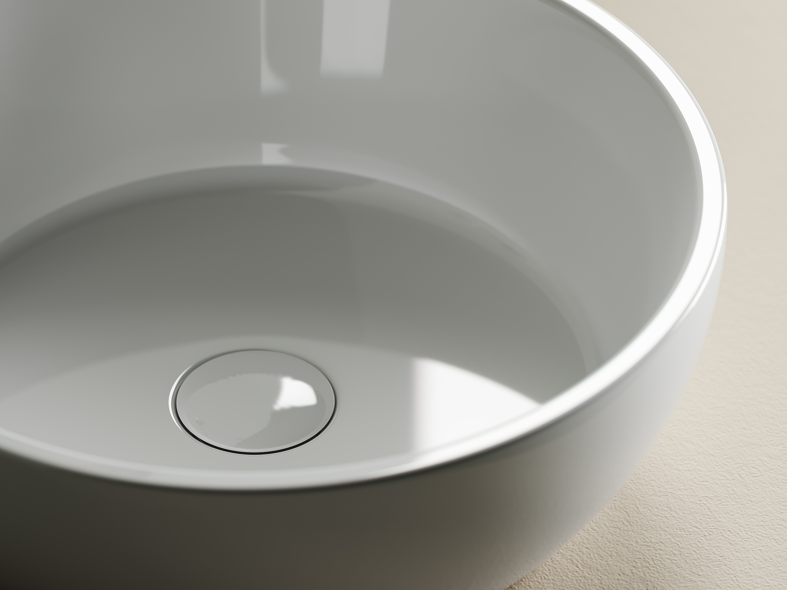 Раковина накладная Element CN6021 410*410*145 белая, Ceramica Nova
