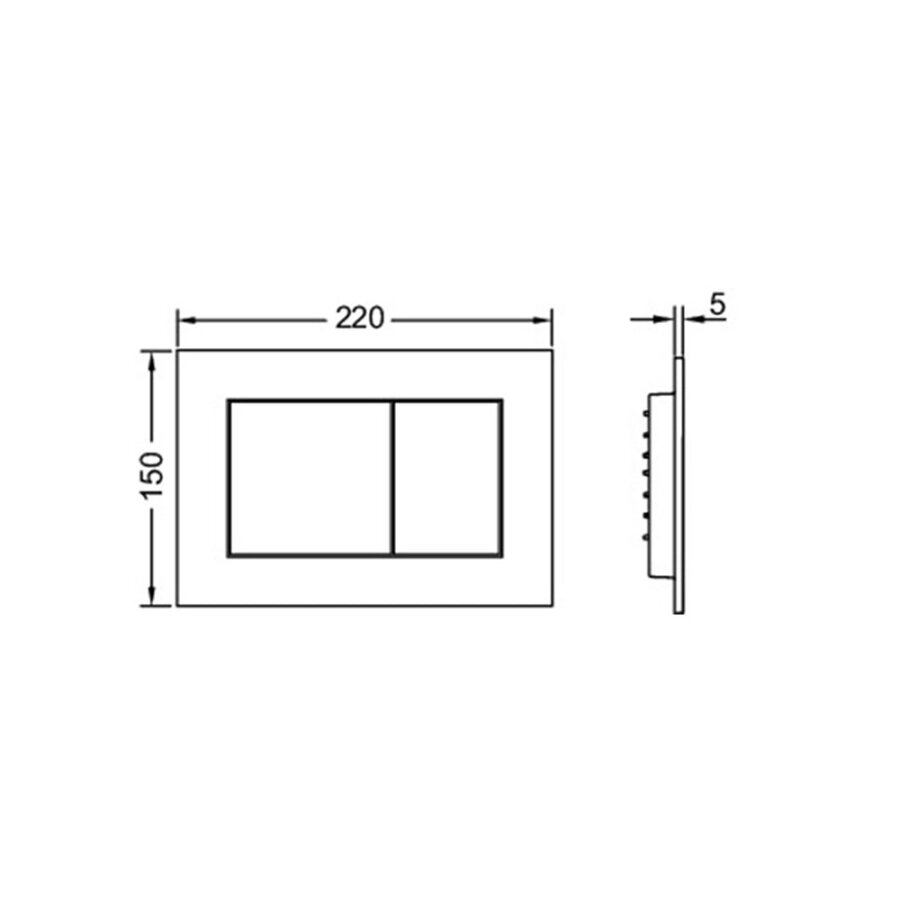 Модуль с панелью смыва комплект (К447400)
