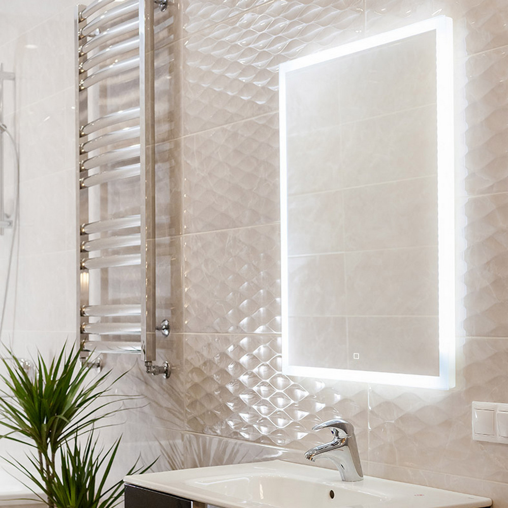 Зеркало Sevilla Led 600*800 с часами