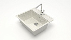 Мойка глянцевая Джекки Z9Q7(хлопок) 570x505x200, БЕЗ СИФОНА Granit MARR BERGG