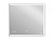 Зеркало Cersanit LED DESIGN 011 80 (80x70), алюм.рама, подсветка, диммер, часы